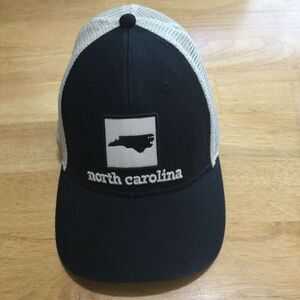 North Carolina State Map‎ Patch Trucker Hat Mesh Back Adjustable Cap